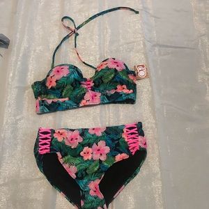 OP Bikini set floral, multi color